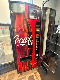 Narrow pop vending machines