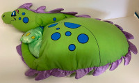 Vintage Dina Snooze Pillow People Stuffed Dragon (collectible)