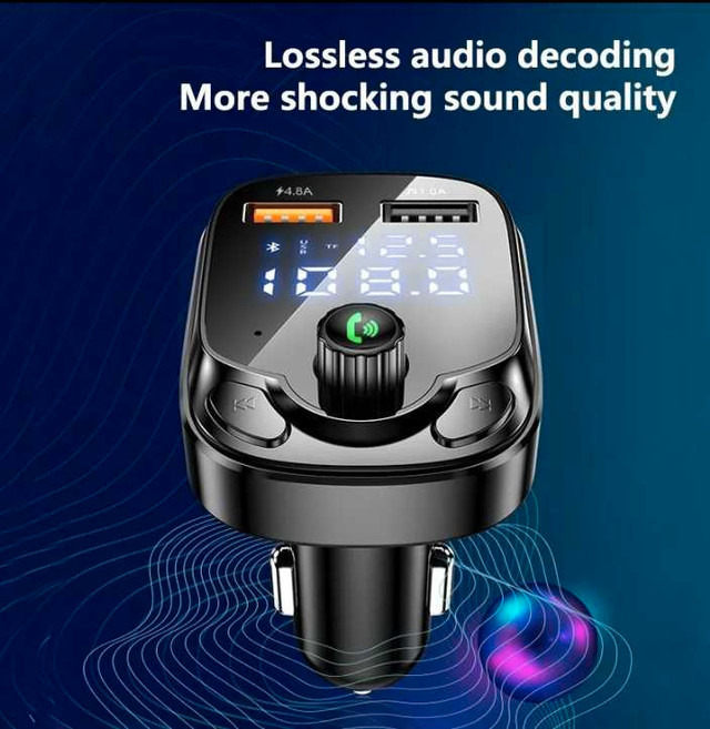 New 4.8A car Bluetooth 5.0FM Transmitter  in Other in Windsor Region - Image 3