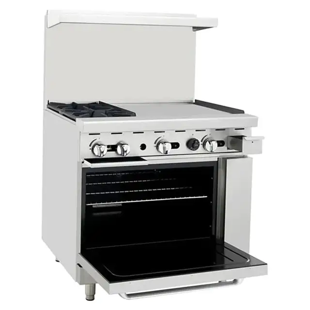 Atosa 2 Burners+ 24" Griddle Stove Top Range-Natural Gas/Propane in Other in City of Toronto - Image 3