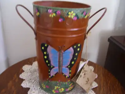 Metal Butterfly Vase, View more