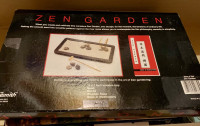 Table Top Zen Garden w/ Tray, Sand, Rake & Stones