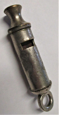 Vintage Police Whistle - "The Home City Whistle" with "Patent"