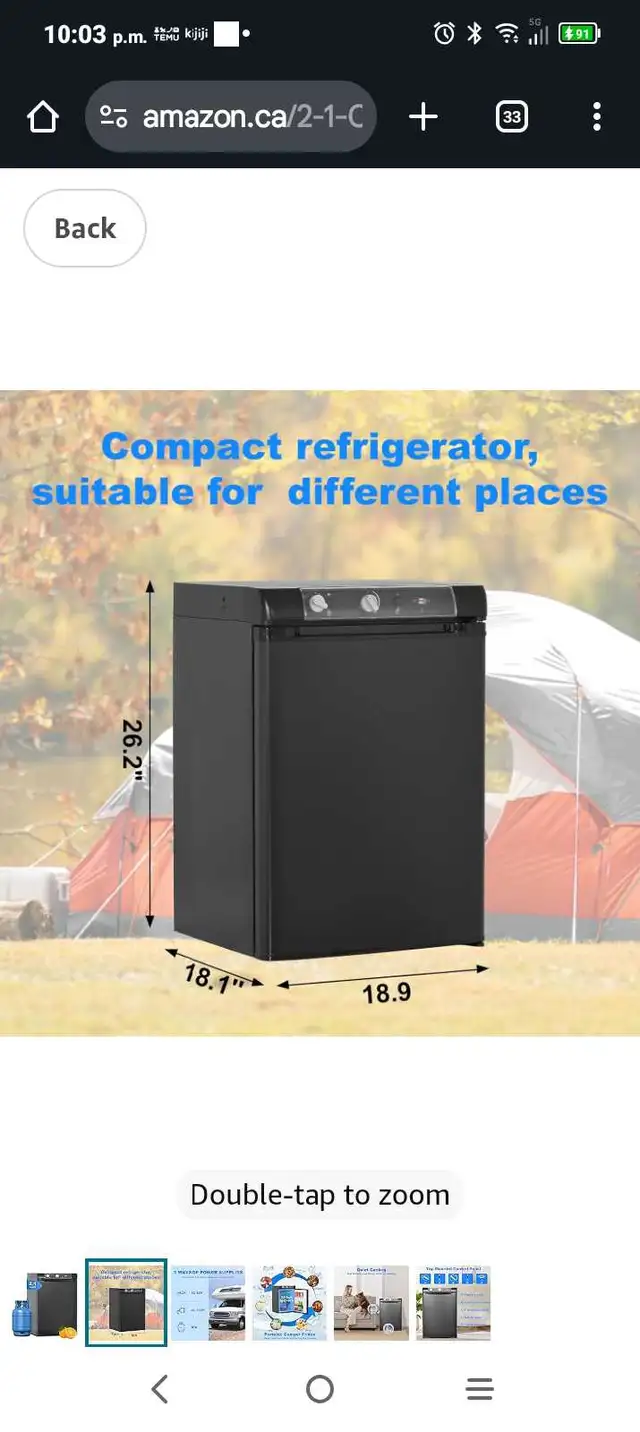 3 way fridge 2.1 cu in Refrigerators in Oakville / Halton Region - Image 5
