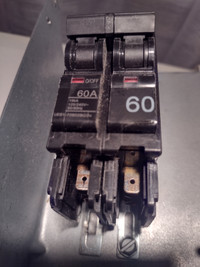 Hongfa UEB1-70602BQDx Circuit Breaker 60A, 120-240V 2 Poles DIN