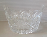 Antique Brilliant Cut Crystal Glass Mini Ice Tub/ Bucket