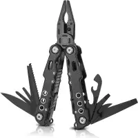 12 in 1 Multi tool Pliers Pocket Knife w/ Nylon Sheath