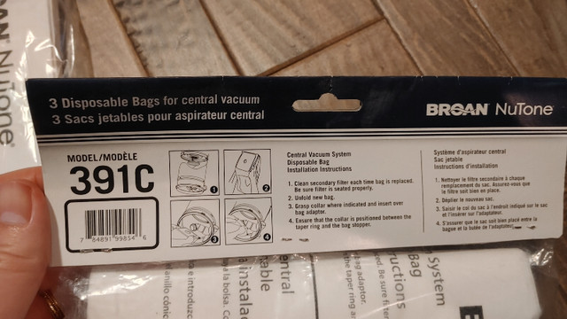 5 Broan 391C central vac vacuum bags in Vacuums in Edmonton - Image 3