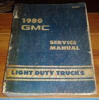 1980 GMC Light Duty Trucks Service Manual