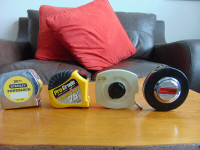Four Measuring Tapes (used)