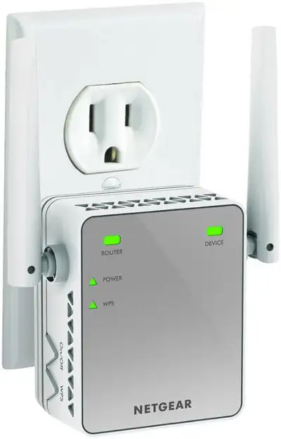 NETGEAR N300 WiFi Range Extender EX2700 WiFi up to 300 Mbps Convenient wall-plug design External ant...