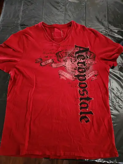 I have a ladies red Aeropostale t shirt in good condition for sale Xl asking $10.00 Cash. Not intere...