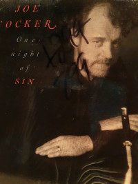 JOE COCKER - ONE NIGHT OF SIN - 1989 CANADIAN PRESSING LP 