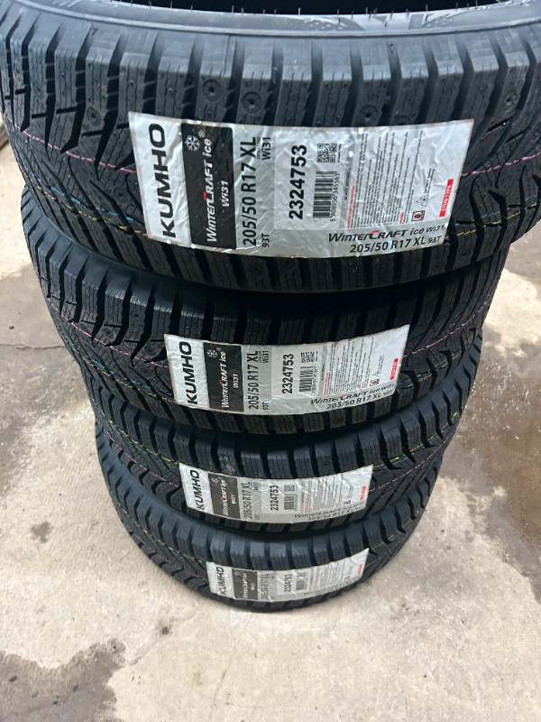4 Brand New Kumho Wintercraft Ice Wi31 205/50R17  tires in Tires & Rims in Ottawa - Image 3