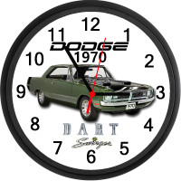 1970 Dodge Dart Swinger (Ivy Green Metallic) Custom Wall Clock