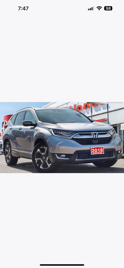 Honda CRV Touring- 2018 , NO ACCODENTS, LIKE NEW