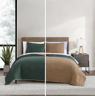 Eddie Bauer - Reversible Bedding Twin Quilt Set, View more