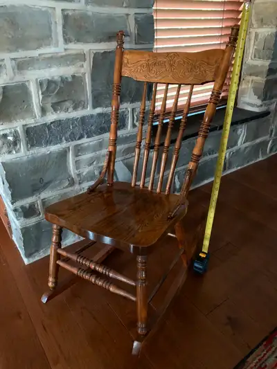STUNNING Mint Condition ANTIQUE Rocking Chair., View more