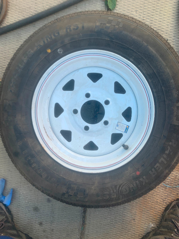 Trailer tire , New, st175/80/13, 5 bolts, $100 in Travel Trailers & Campers in Edmonton