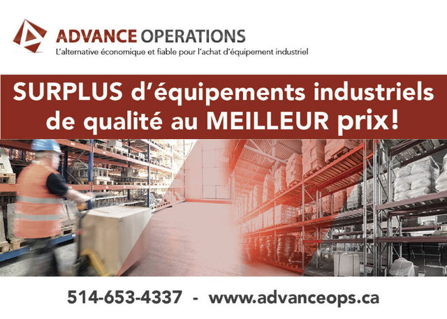 Pièces de rechange et équipements industriels neufs ou usagés dans Autres équipements commerciaux et industriels  à Longueuil/Rive Sud