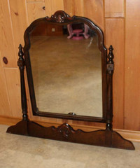Miroir pour meuble antique, très propre, ajustable, livré