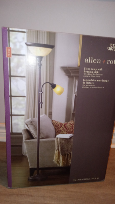 "BRAND NEW FLOOR LAMP WITH READING LIGHT" in Indoor Lighting & Fans in Hamilton - Image 3