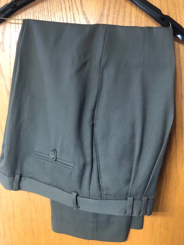 Men’s 2 piece brown wool suit size 44S in Men's in Calgary - Image 6