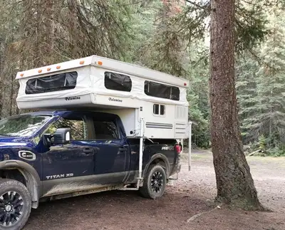 Truck Camper - Palomino pop-up. Fridge/Stove top/sink etc.