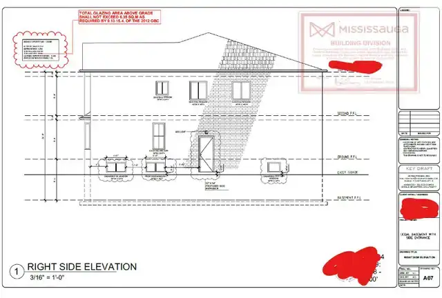 Building Permit Drawings | P.Eng Structural | Legal Basement | M in Other in Mississauga / Peel Region - Image 6