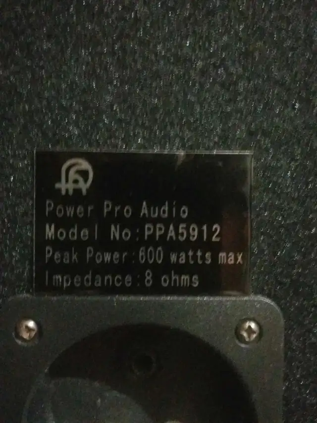 Power Pro Audio DJ Speakers 600 WATTS  $150 FIRM63234937364355121