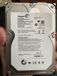 Seagate 1TB Pipeline Hard drive for Bell Expressvu 9241