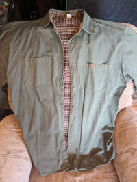 Fleece lined button up Carhartt spring fall jacket 2xl