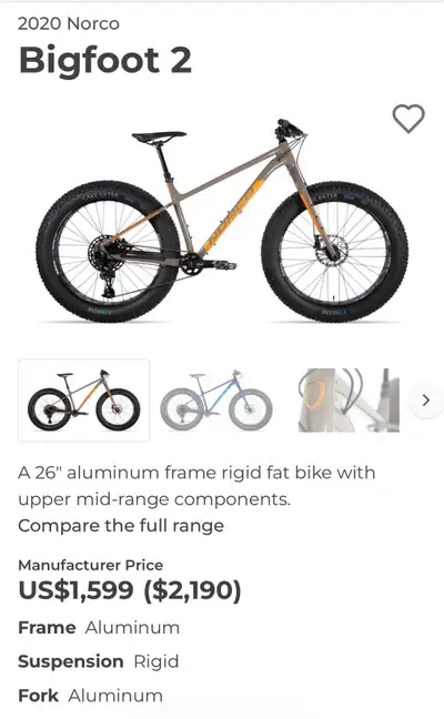 Norco Bigfoot 2 fatbike, View more