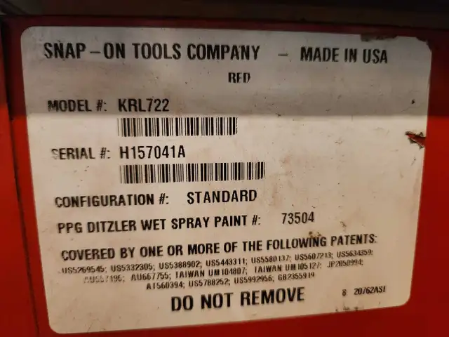Snap-on KRL722 Toolbox543429078235238402