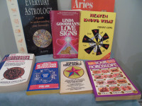 Lot of 8 vintage horoscope/astrology books
