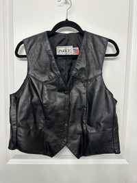 Leather vest 