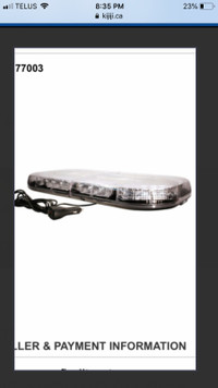 Grote/Whelen Justice Light Bar Model #77003 **BRAND NEW**
