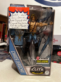 2015 Y2J Chris Jericho Auto Signed Elite Ringside WWE Booth 264