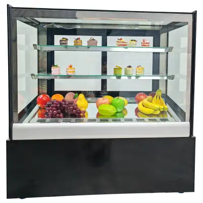 Right Angled Desktop 3 Layer Refrigerated Bakery Showcase 210182, View more
