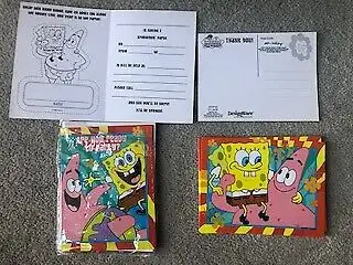 BRAND NEW - SPONGEBOB INVITATIONS & THANK YOU NOTES, View more