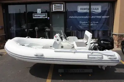 Embark on unforgettable journeys with the ALD330 11ft Euro Helm RIB, featuring a robust 20hp Tohatsu...