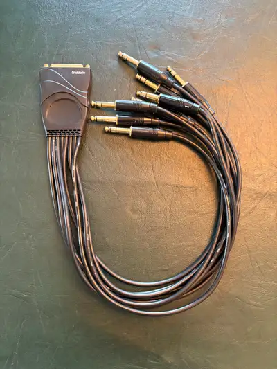 D'Addario DB25 to 8 TRS 1/4" Analogue Snake Breakout Cable, View more
