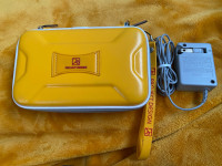 Nintendo DS XL with yellow case, only used once.