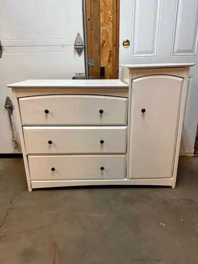 White Dresser with Cabinet, View more