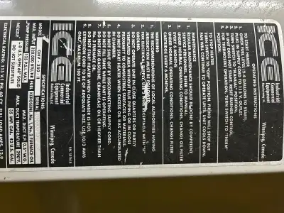 Construction heater, diesel fired unit in excellent condition., View more