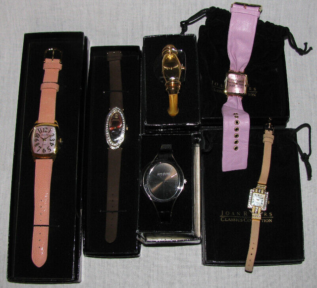 Joan Rivers Fashion Watch 6 Lot Mixed Need Batteries Org Box in Arts & Collectibles in Saint John