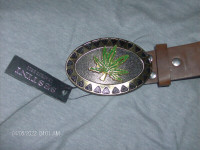 men's or women's belt brass buckle, size 40, new.