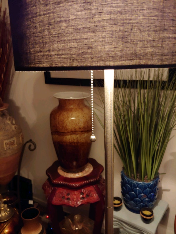 intertek floorlamp 56" H stainless steel Base Indoor