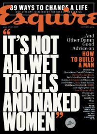 Esquire Magazine Not All Wet Towels and Women October 2014
