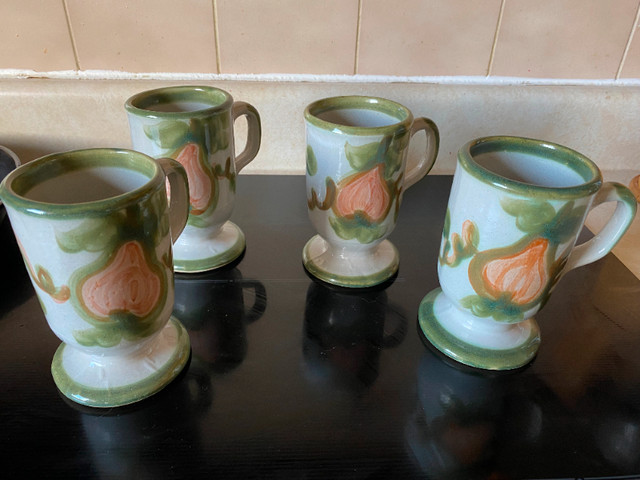 Mugs Coffee Tea Harvest by Taylor,John x 4 Stoneware Pottery in Kitchen & Dining Wares in Dartmouth